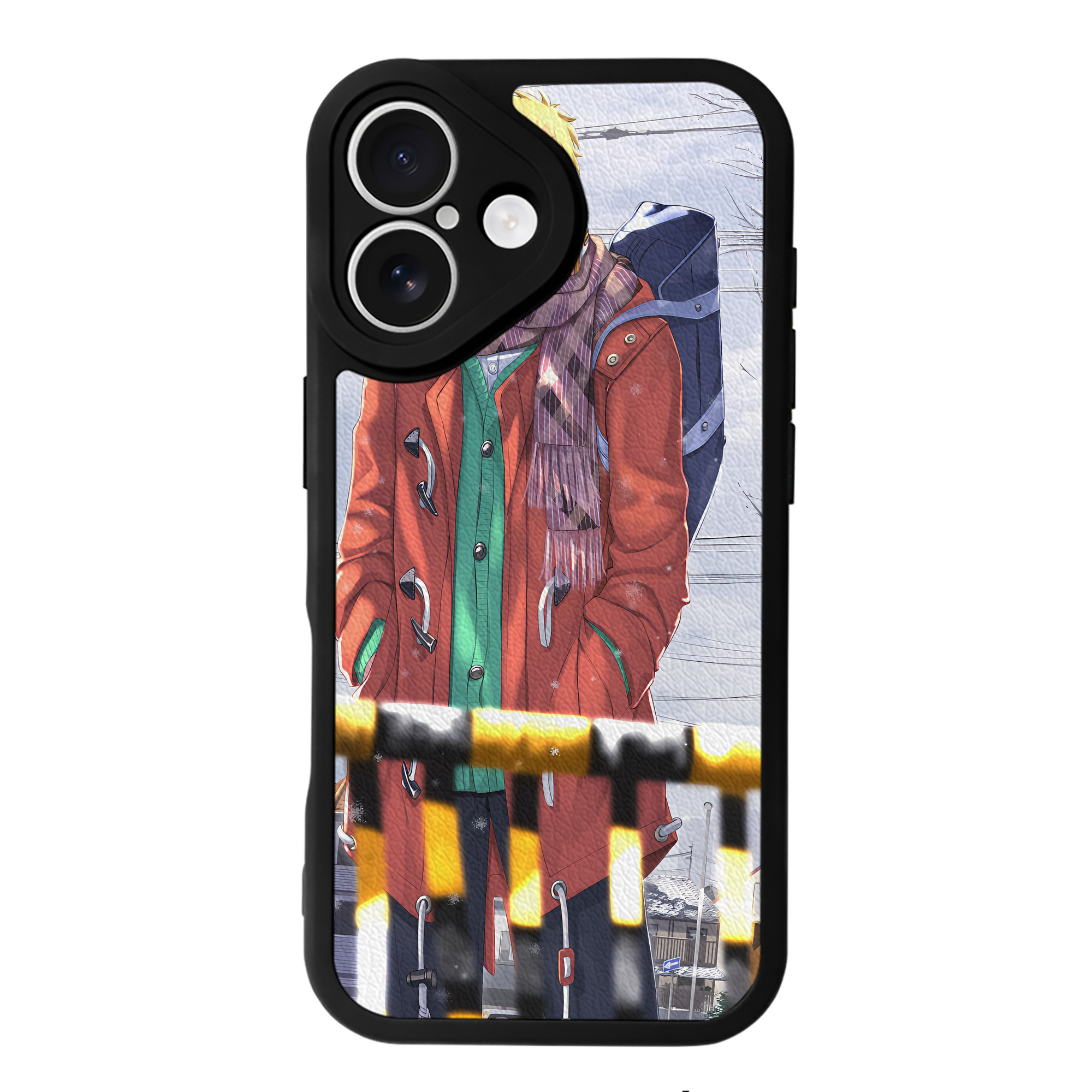 （画像用） ハイキュー!! Haikyu!! 【iPhone 16シリーズ対応】シリコンスマホケース（レザー調） 材質：シリコン